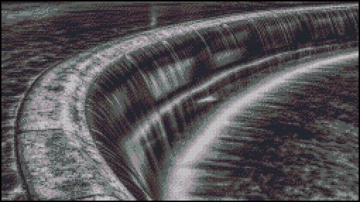 (image for) Black and White Waterfall